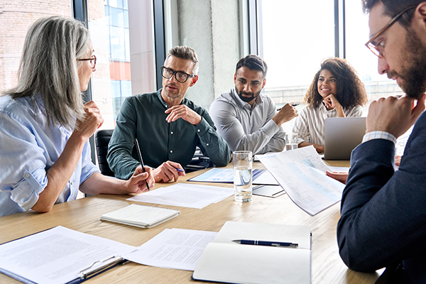 Business people in planning meeting